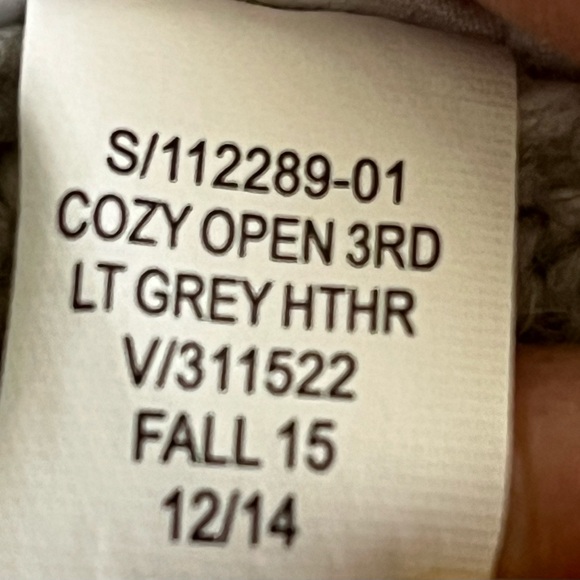 Gap Designed & Crafted Open Front
Cardigan Light Gray Wool Blend Size XS/S - Picture 10 of 10